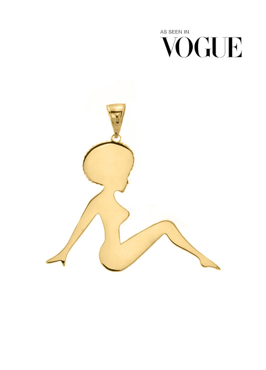 AFRO MUDFLAP GIRL Necklace