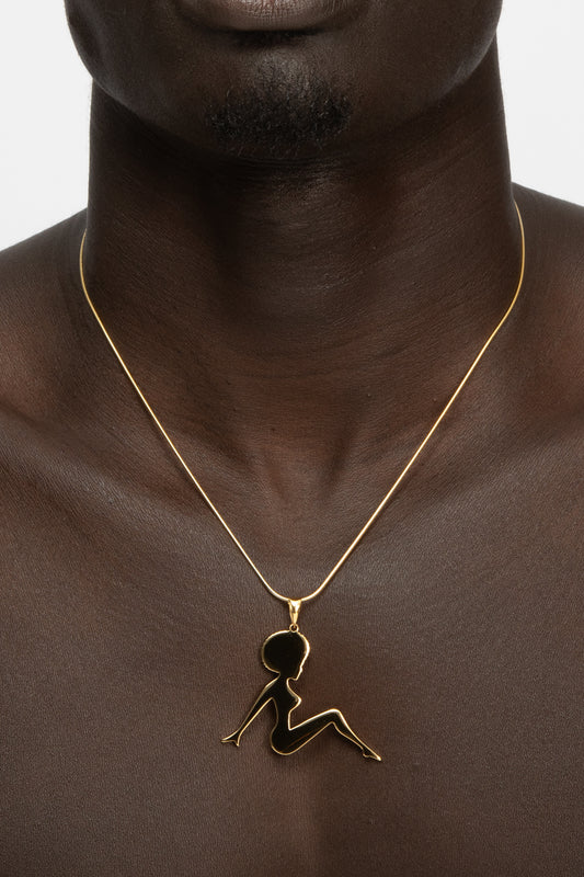 AFRO MUDFLAP GIRL Necklace