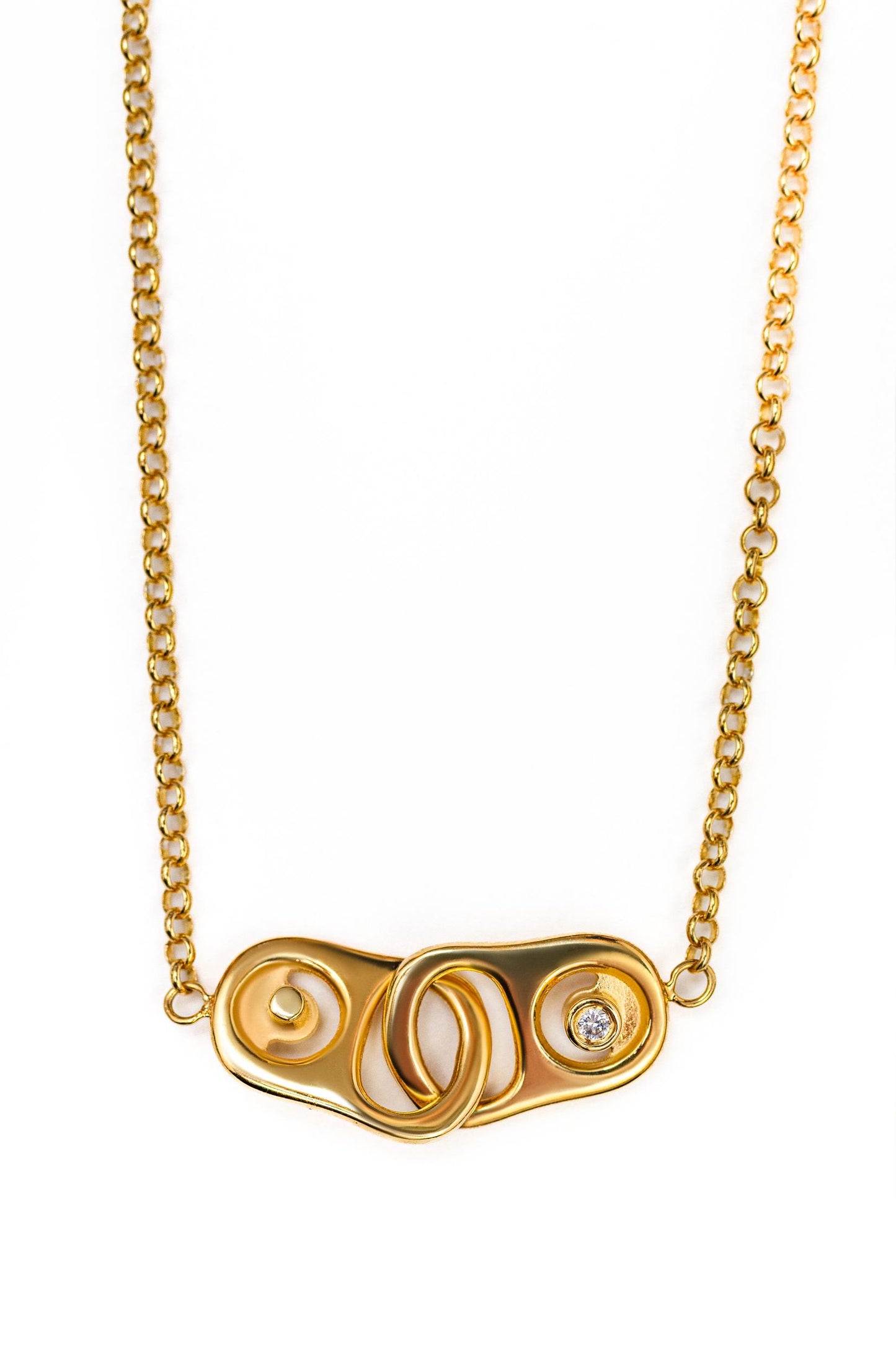 Double Tab Necklace
