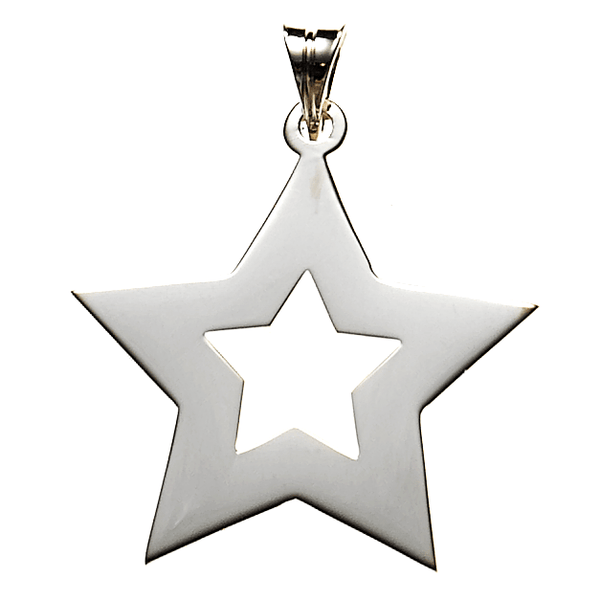 Star Necklace in Sterling Silver   White Trash Charm s Style