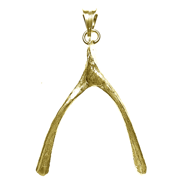 Wishbone Necklace in Gold Vermeil   White Trash Charm s Style
