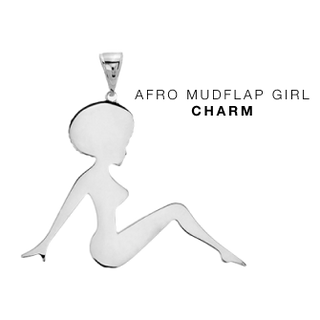 AFRO MUD FLAP GIRL Necklace