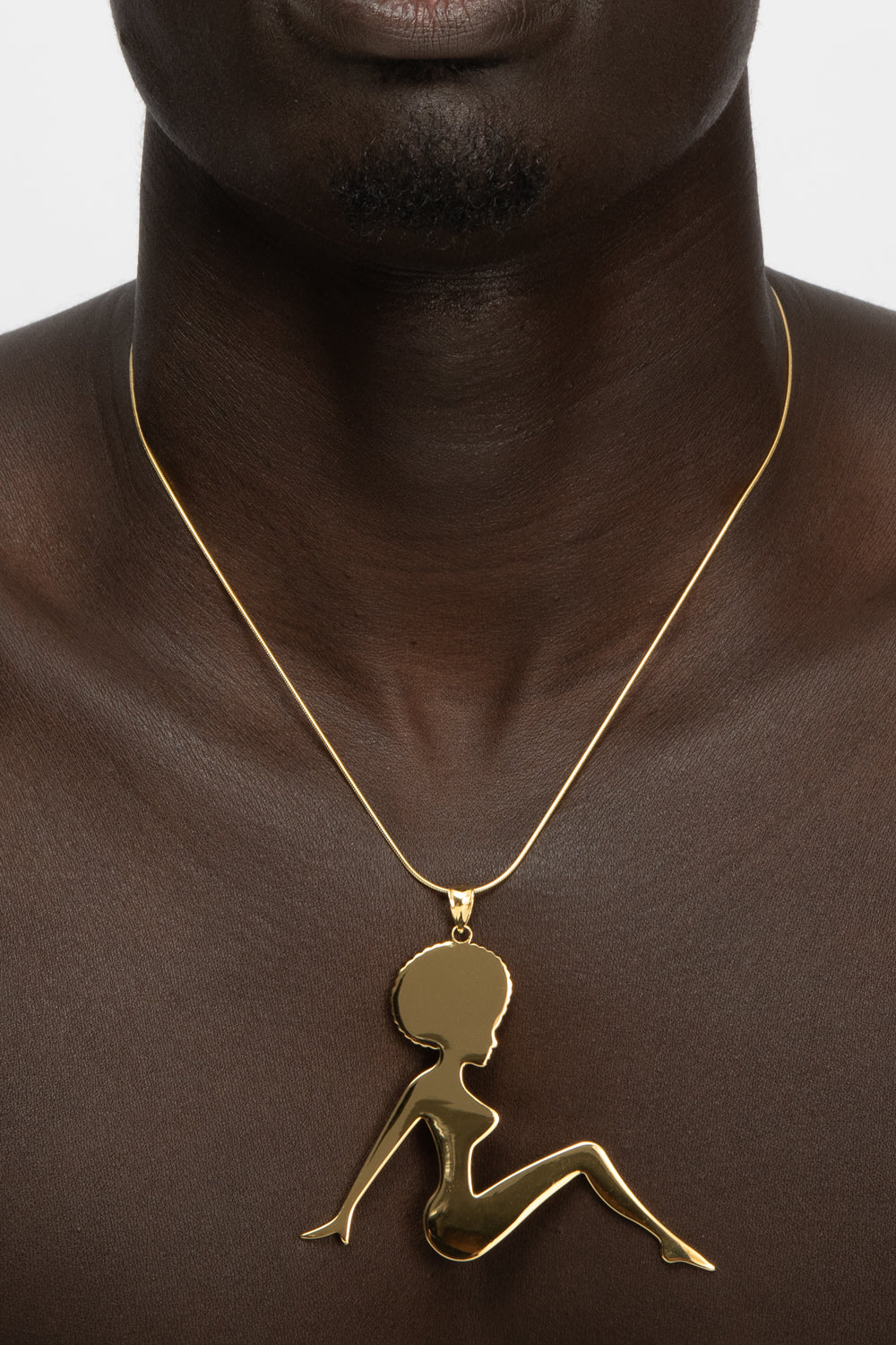 AFRO MUD FLAP GIRL Necklace