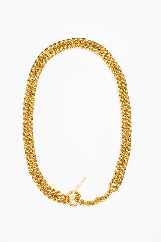 Linked Up Lightening Bolt Necklace