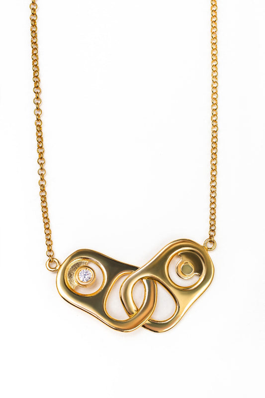 Double Tab Necklace