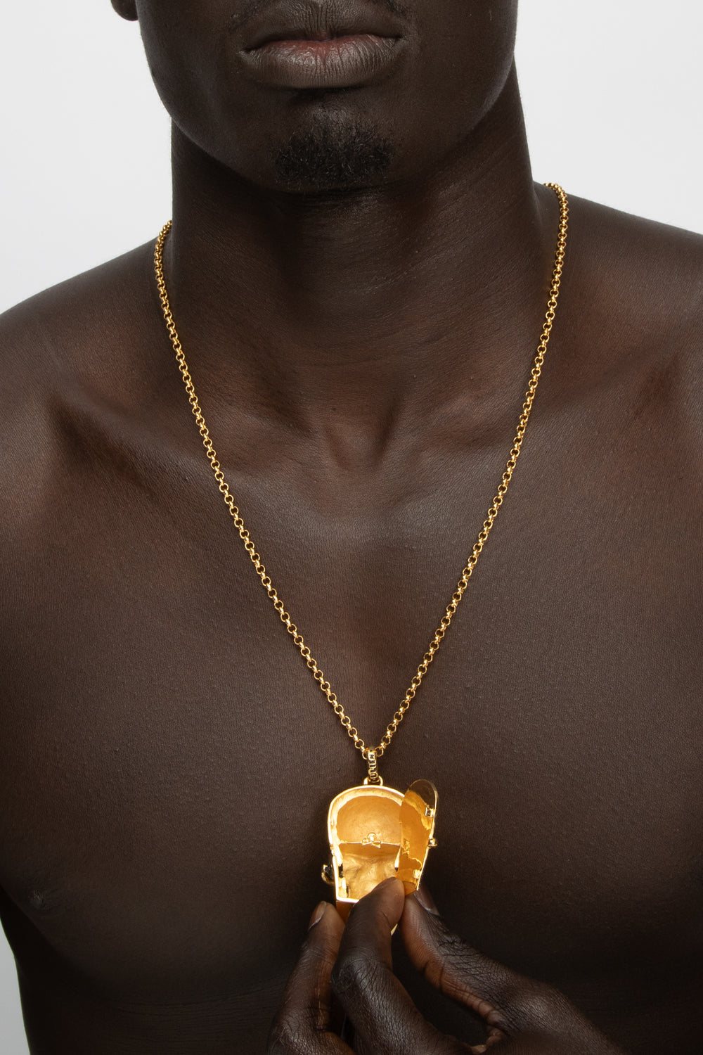 SKULL Locket Necklace