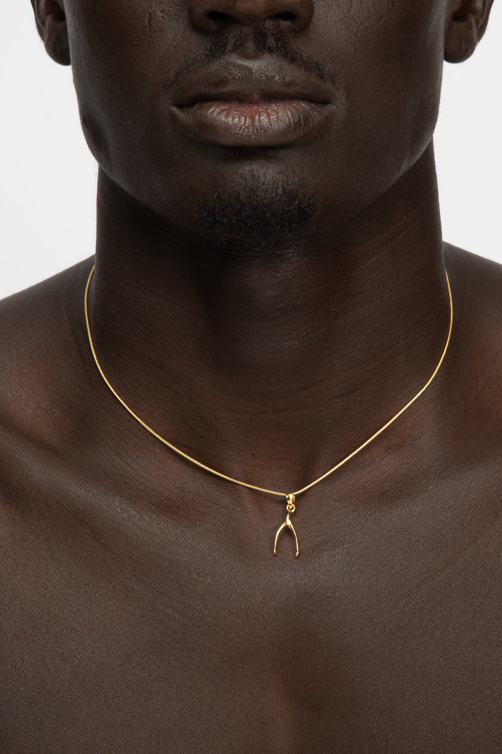 Wishbone Charm Necklace White Trash Charms