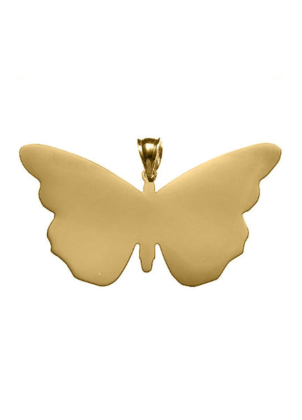 Butterfly Necklace in Gold Vermeil or 14K Gold  White Trash Charm s Style