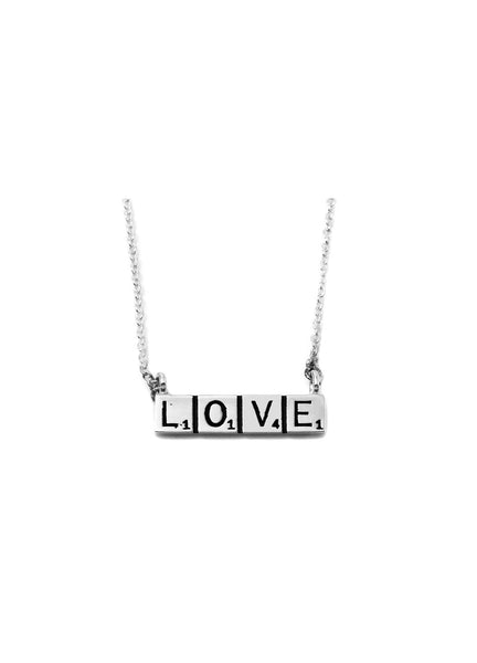 LOVE SCRABBLE Pendant W H I T E T R A S H C H A R M S