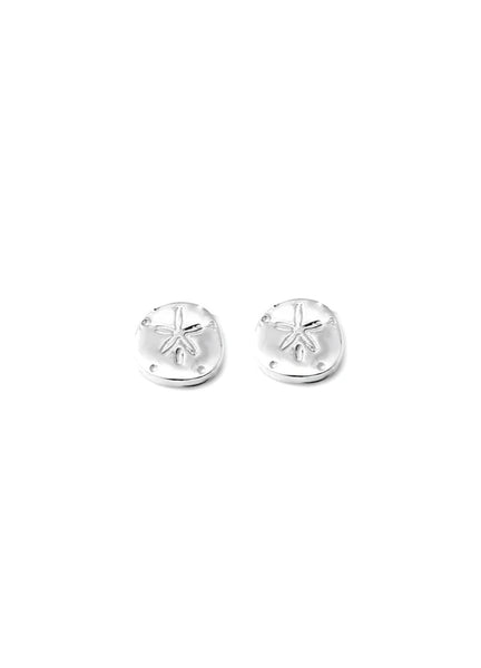 SAND DOLLAR Petite Stud Earrings W H I T E T R A S H C H A R M S