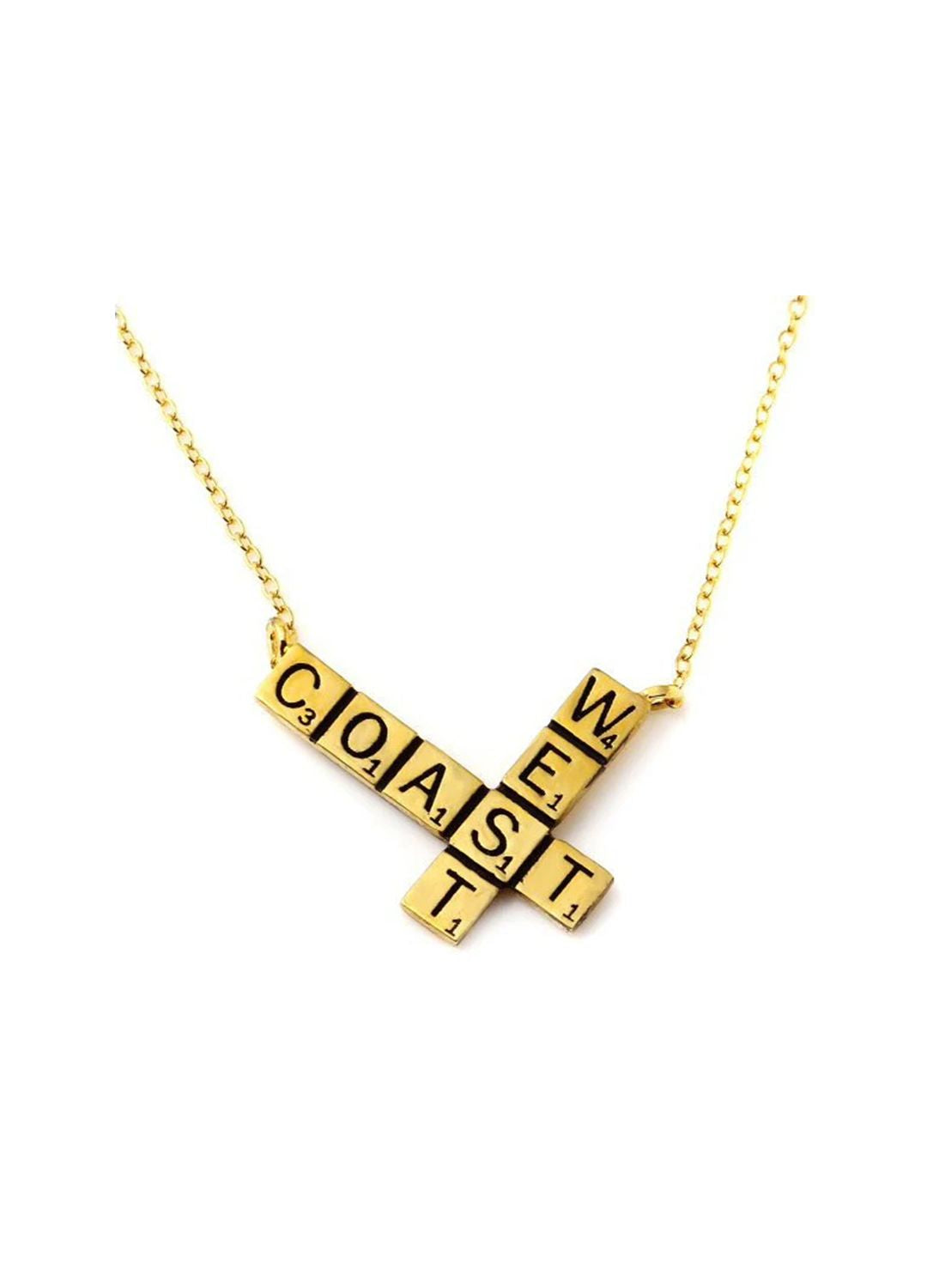 WEST COAST SCRABBLE Pendant W H I T E T R A S H C H A R M S