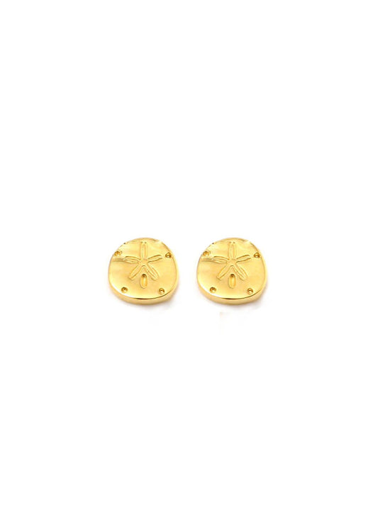 SAND DOLLAR Petite Stud Earrings W H I T E T R A S H C H A R M S