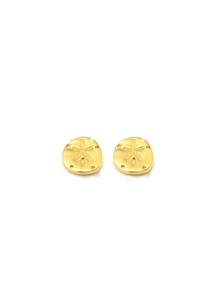 SAND DOLLAR Petite Stud Earrings W H I T E T R A S H C H A R M S