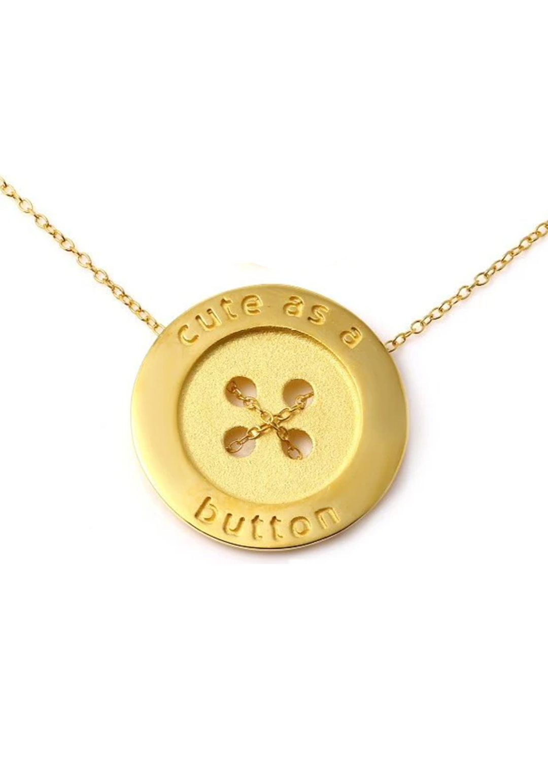 Cute As A Button Necklace W H I T E T R A S H C H A R M S