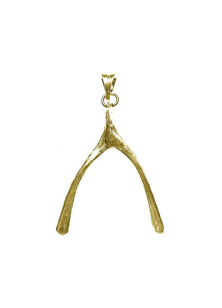 Wishbone Necklace in Gold Vermeil   White Trash Charm s Style