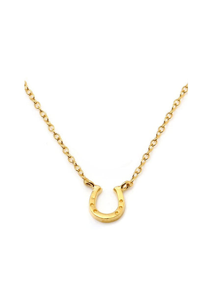 HORSESHOE Petite Necklace-W H I T E T R A S H C H A R M S