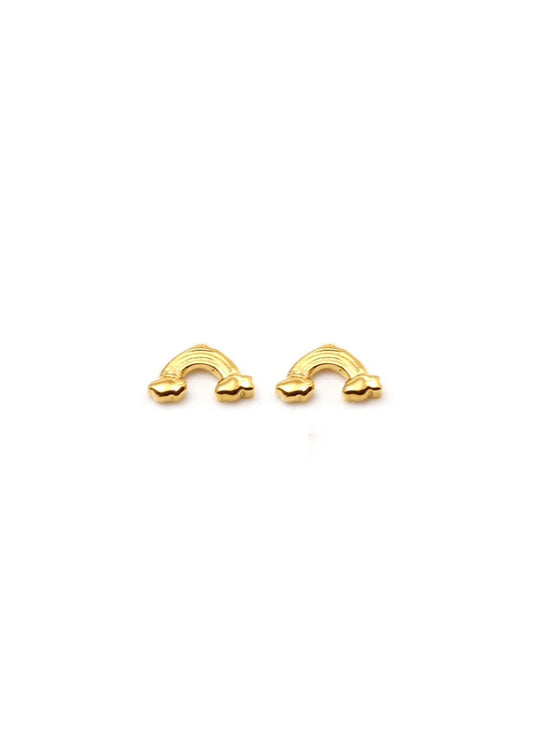 RAINBOW Petite Stud Earrings W H I T E T R A S H C H A R M S