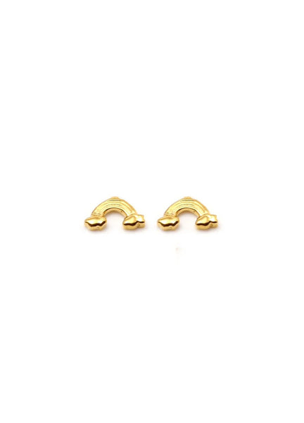 RAINBOW Petite Stud Earrings W H I T E T R A S H C H A R M S