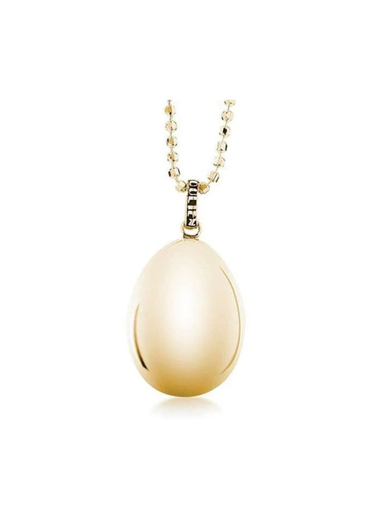 Golden Egg Locket Gold   White Trash Charm s Style