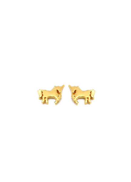 UNICORN Petite Stud Earrings W H I T E T R A S H C H A R M S