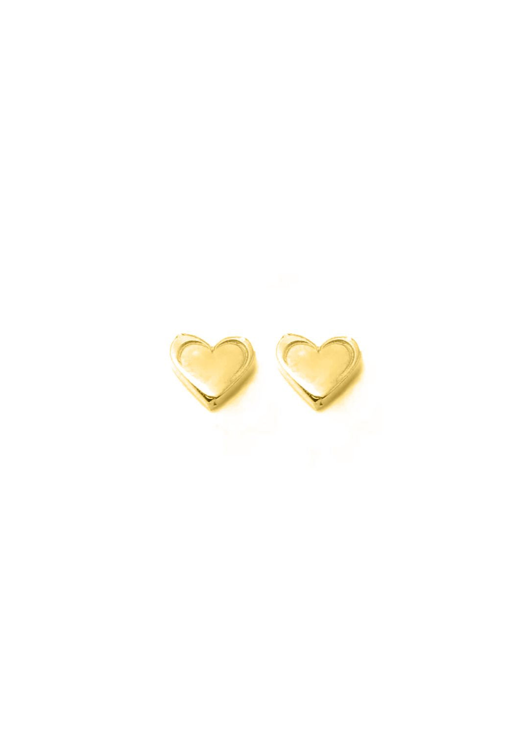 HEART Petite Stud Earrings W H I T E T R A S H C H A R M S