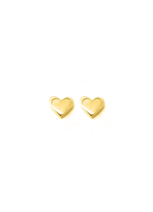 HEART Petite Stud Earrings W H I T E T R A S H C H A R M S