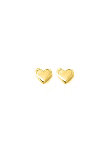 HEART Petite Stud Earrings W H I T E T R A S H C H A R M S