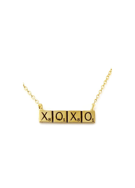 XOXO SCRABBLE Pendant W H I T E T R A S H C H A R M S