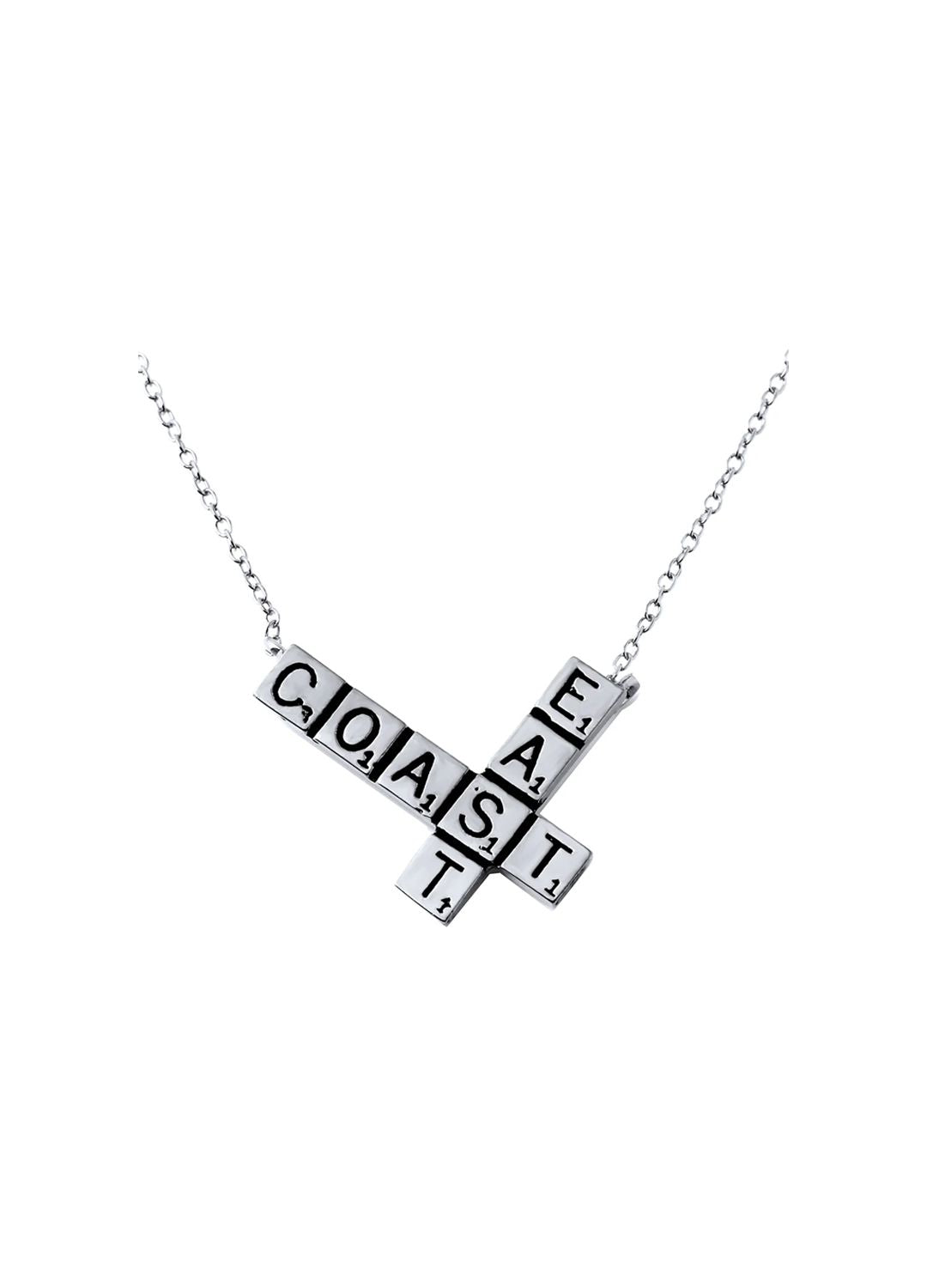 EAST COAST Scrabble Pendant W H I T E T R A S H C H A R M S