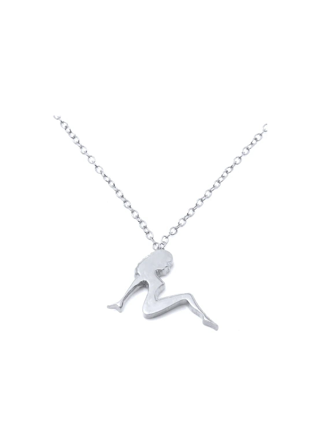 MUDFLAP GIRL Petite Pendant W H I T E T R A S H C H A R M S