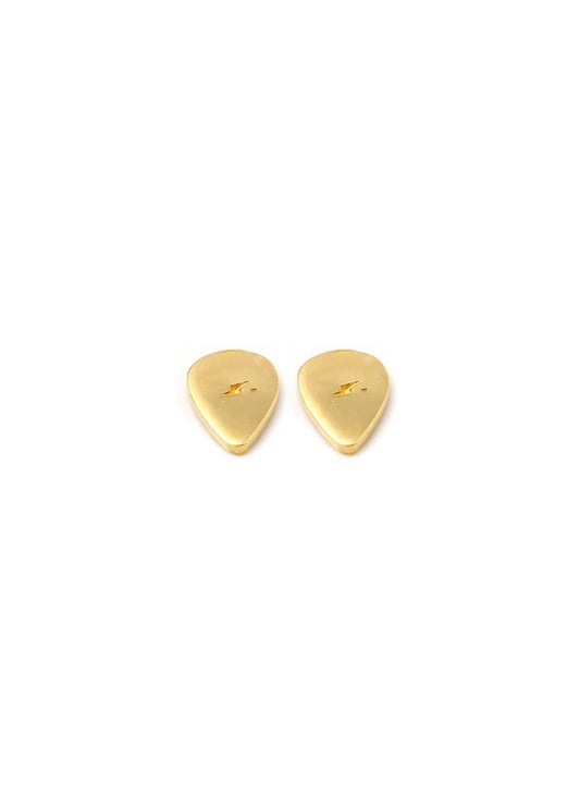 GUITAR PICK Petite Stud Earrings W H I T E T R A S H C H A R M S