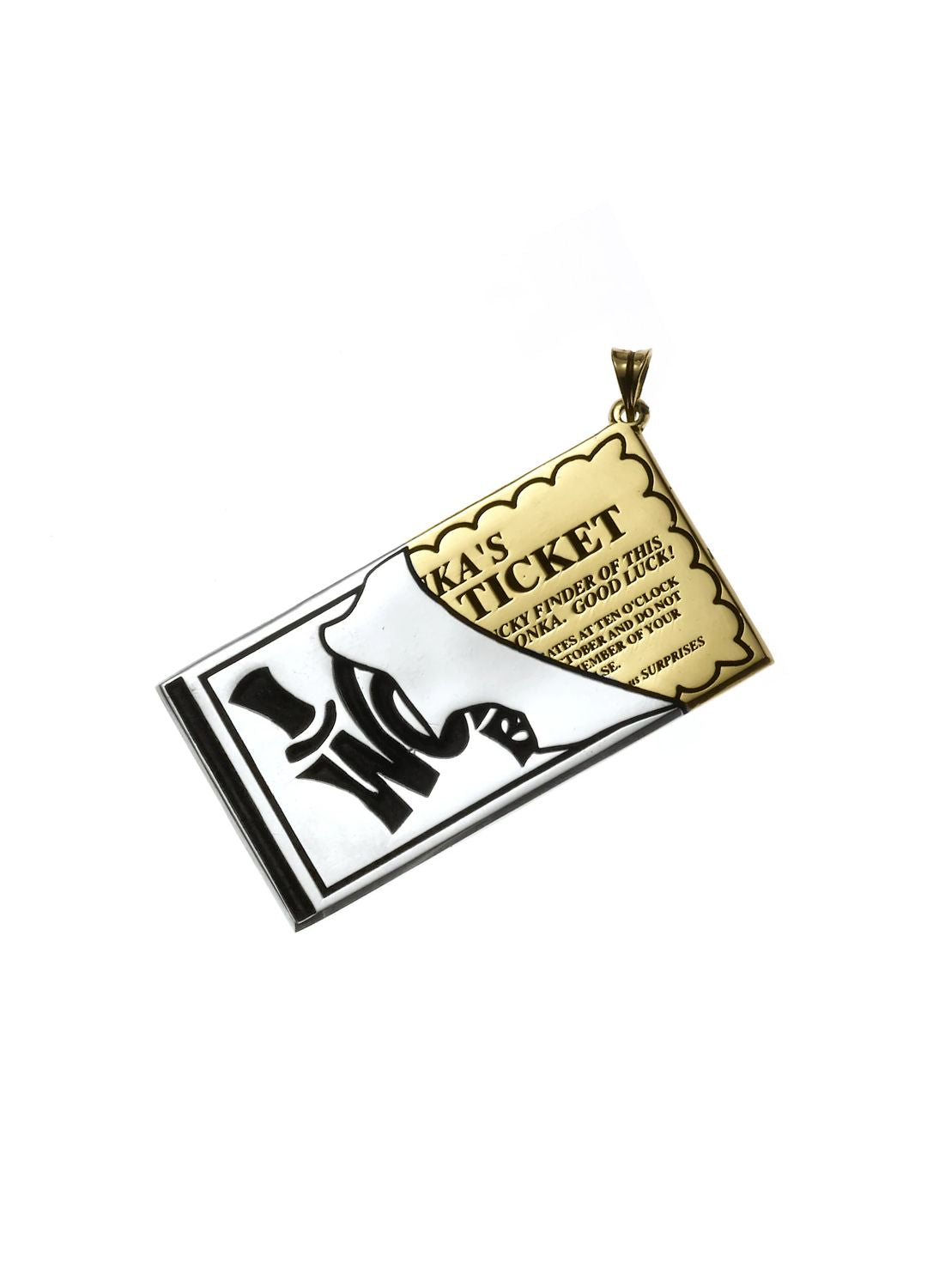 GOLDEN TICKET Pendant-W H I T E T R A S H C H A R M S