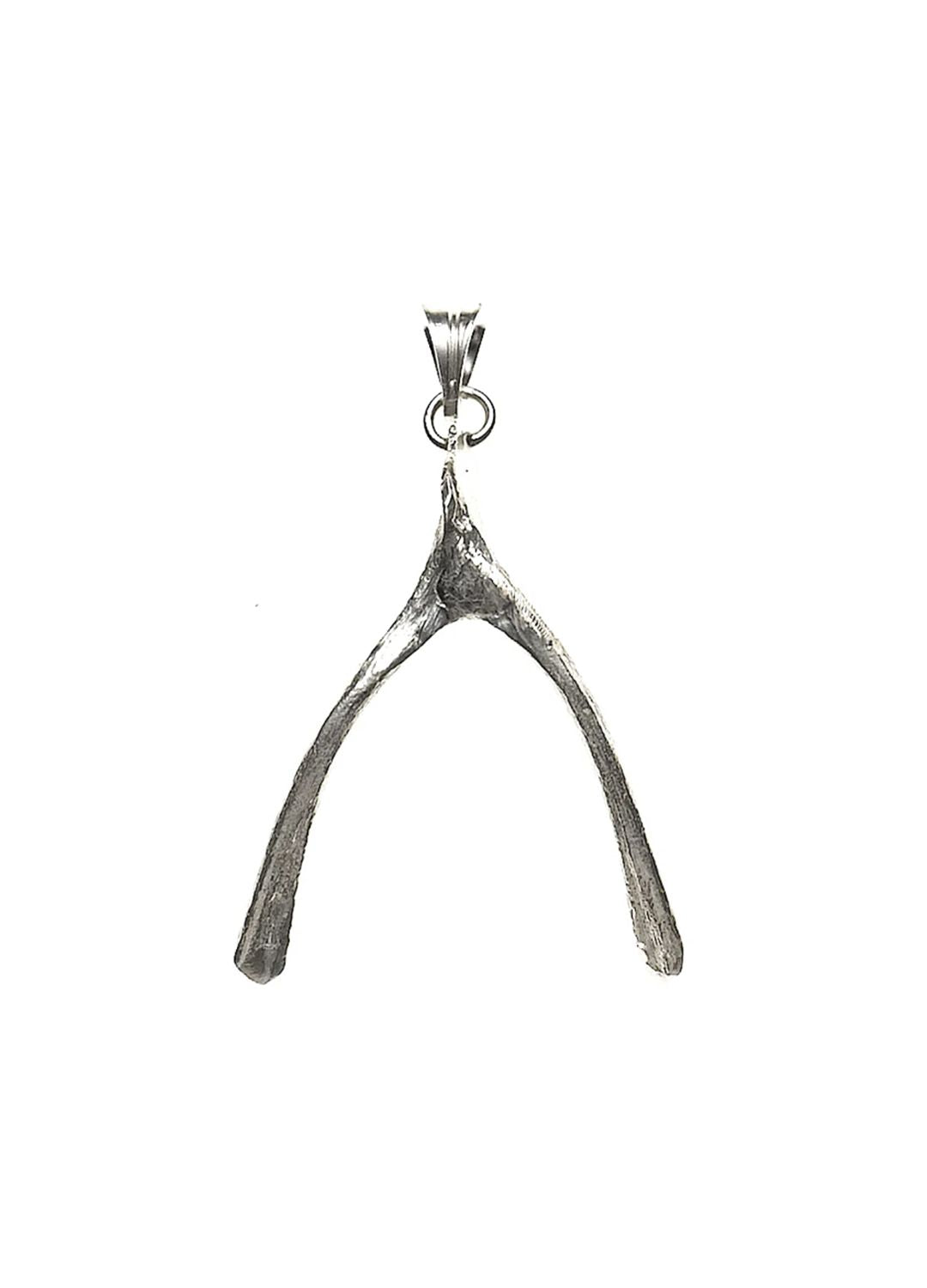 Wishbone Necklace in Sterling Silver   White Trash Charm s Style