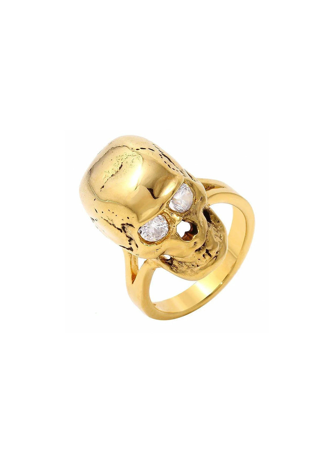 SKULL ring with Crystal Eyes