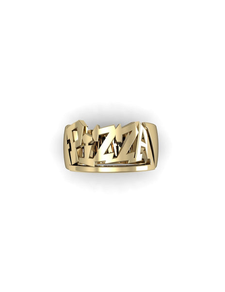 Unisex Ring Pizza - Official White Trash Charms Jewellery-W H I T E T R A S H C H A R M S