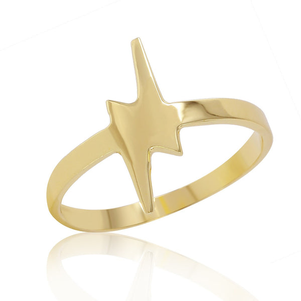 LIGHTNING BOLT Stackable Ring W H I T E T R A S H C H A R M S