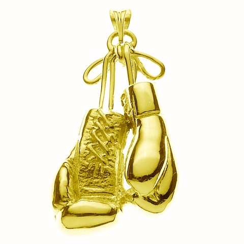 Solid 9ct Yellow or Rose or White Gold Small 2 x Boxing Gloves Pendant –  Kaedesigns Jewellery