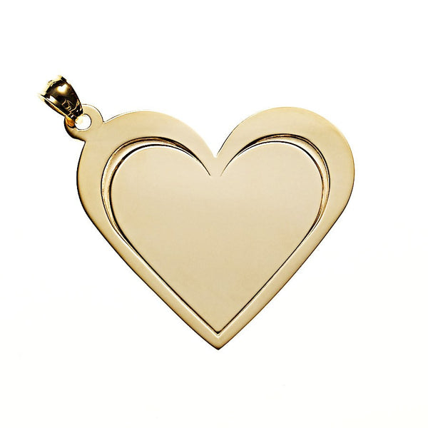 Heart Necklace in Gold - White Trash Charm's Style